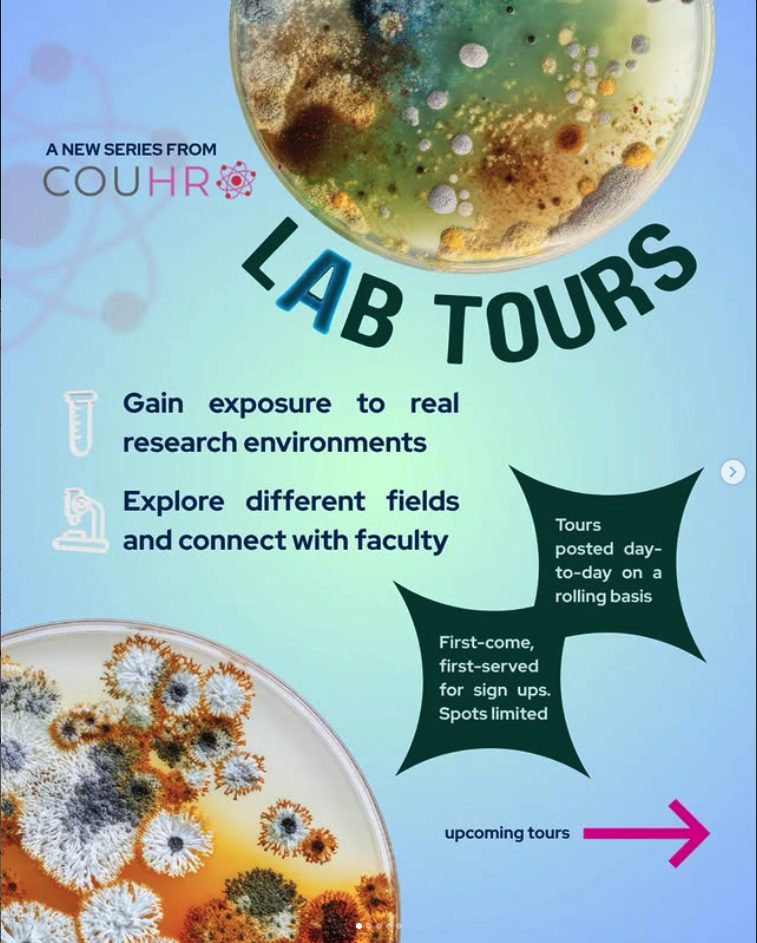 COUHR lab tours series poster