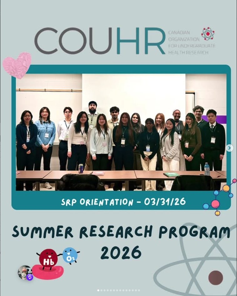 COUHR Summer Research Program 2026 orientation photo